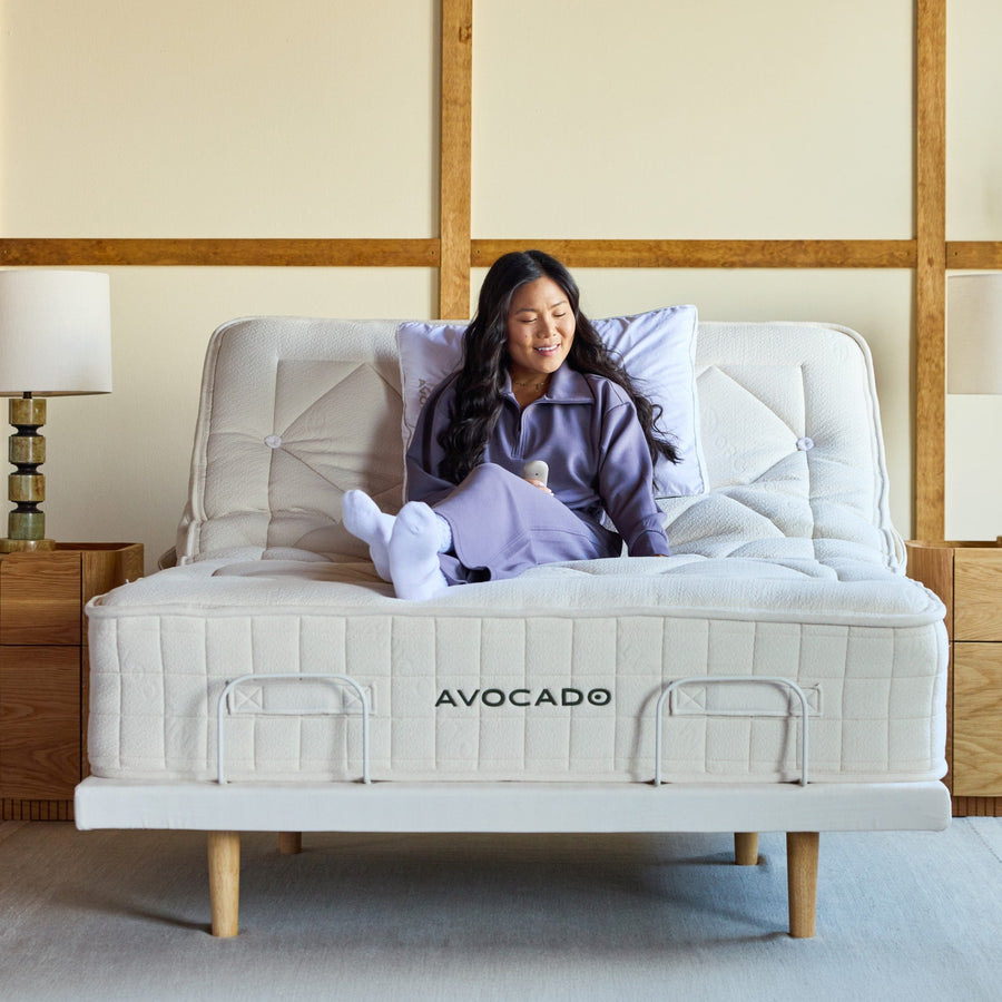 Avocado Plus Adjustable Base with premium comfort features