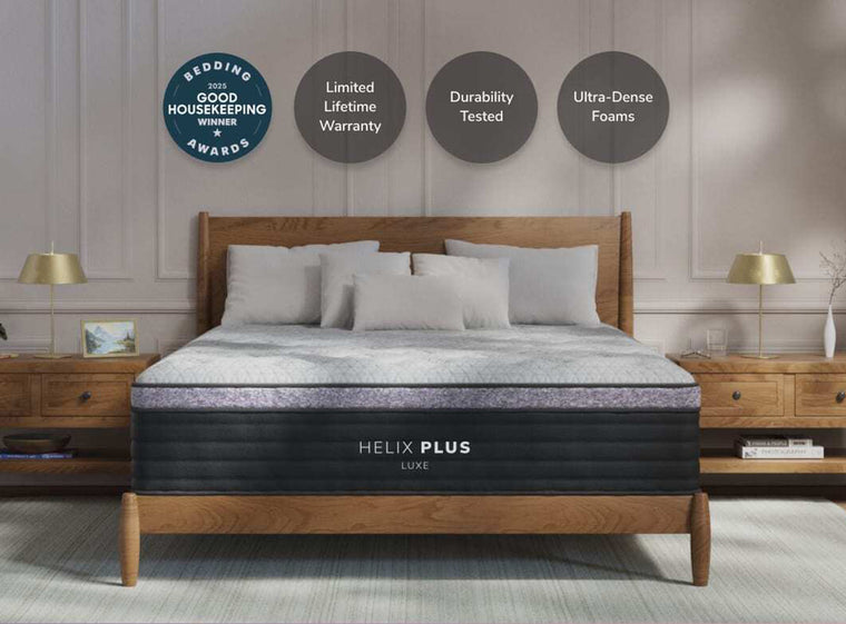 Helix Plus Luxe mattress available to try at Texan Mattress Magnolia
