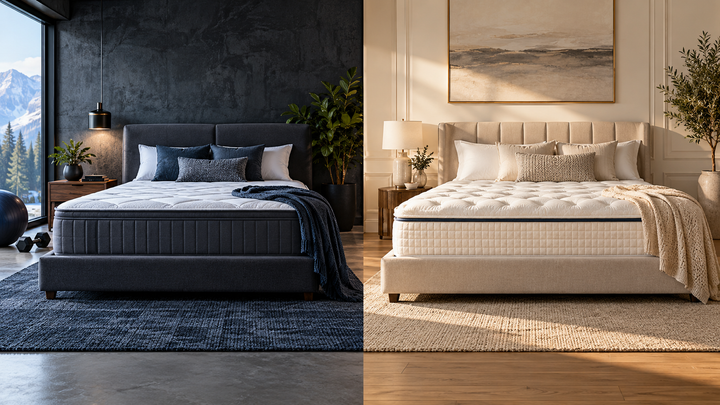 Bear versus WinkBed mattress comparison in performance and luxury bedrooms