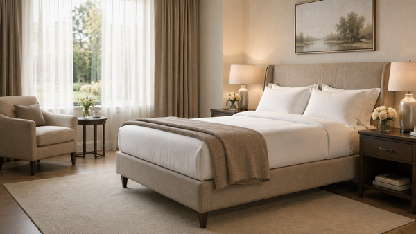 Comfortable senior living bedroom for assisted living mattress planning