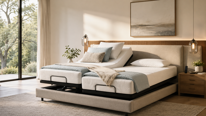 Split adjustable bed for Labor Day 2026 mattress and base deals