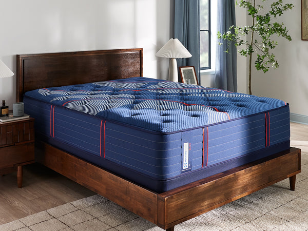 Sealy Posturepedic Elite Albany II 14-inch firm mattress at Texan Mattress Magnolia TX