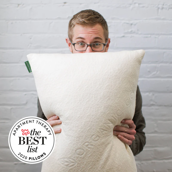 AVOCADO GREEN PILLOW:
  ADJUSTABLE ORGANIC BED PILLOW