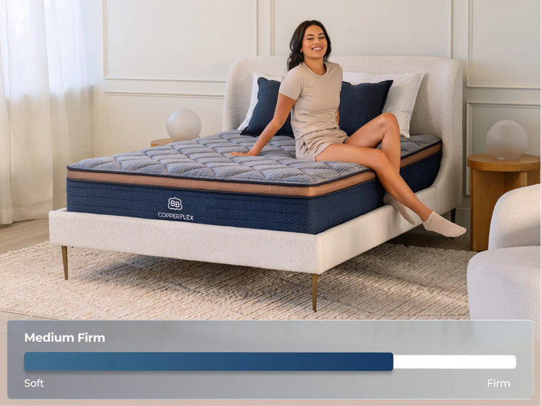 CopperFlex 12-inch Hybrid mattress product view at Texan Mattress Huntsville