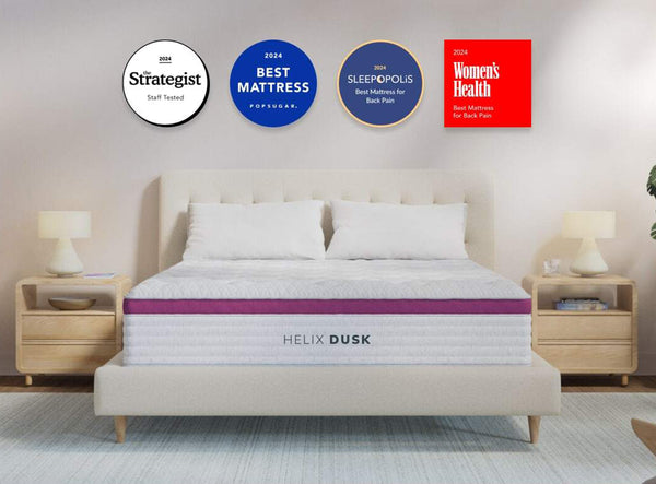 Helix Dusk medium-firm hybrid mattress at Texan Mattress