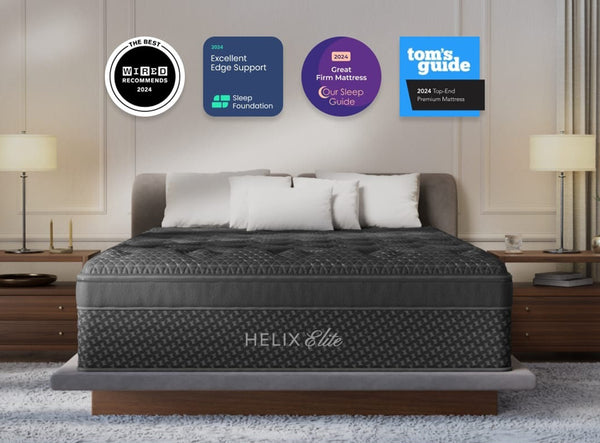 Helix Dawn Elite firm hybrid mattress at Texan Mattress