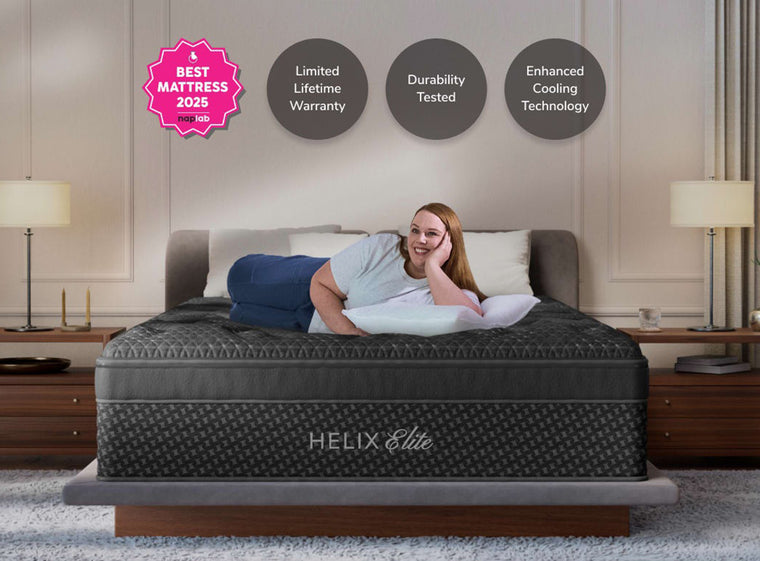 Helix Plus Elite mattress available to try at Texan Mattress Magnolia