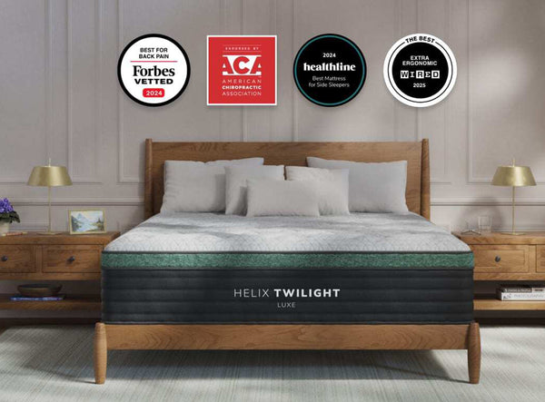 Helix Twilight Luxe medium pillow top mattress at Texan Mattress