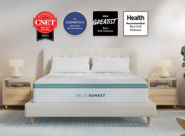 Helix Sunset soft plush mattress at Texan Mattress Magnolia TX